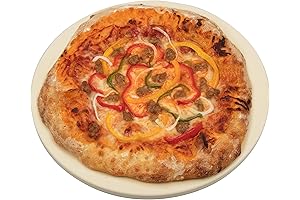 5/8 Inch Extra Thick Pizza Stone - XL 16.5" Pan for Crispy Crust