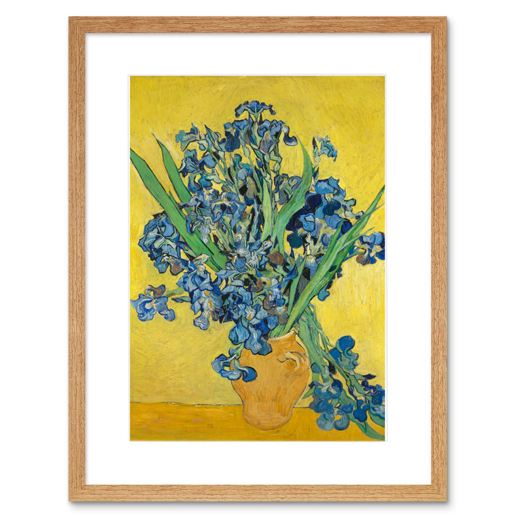 Van Gogh Irises Painting Framed Wall Art Print