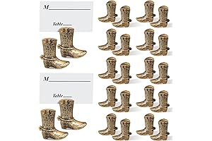 Cowboy Party Spirit Table Decoration - Cute Cowboy Boots Table Number Holders