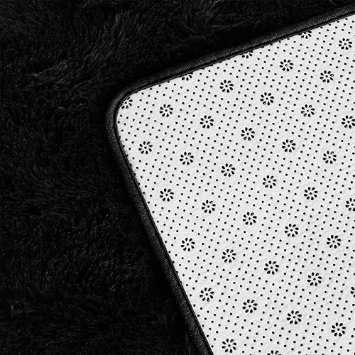 Miniatura 113 de Alfombra de pelo largo, mullida, afelpada, grande, 4 x 6 pies, teñido anudado, suave, esponjosa, sala de estar, dormitorio, interiores, habitación