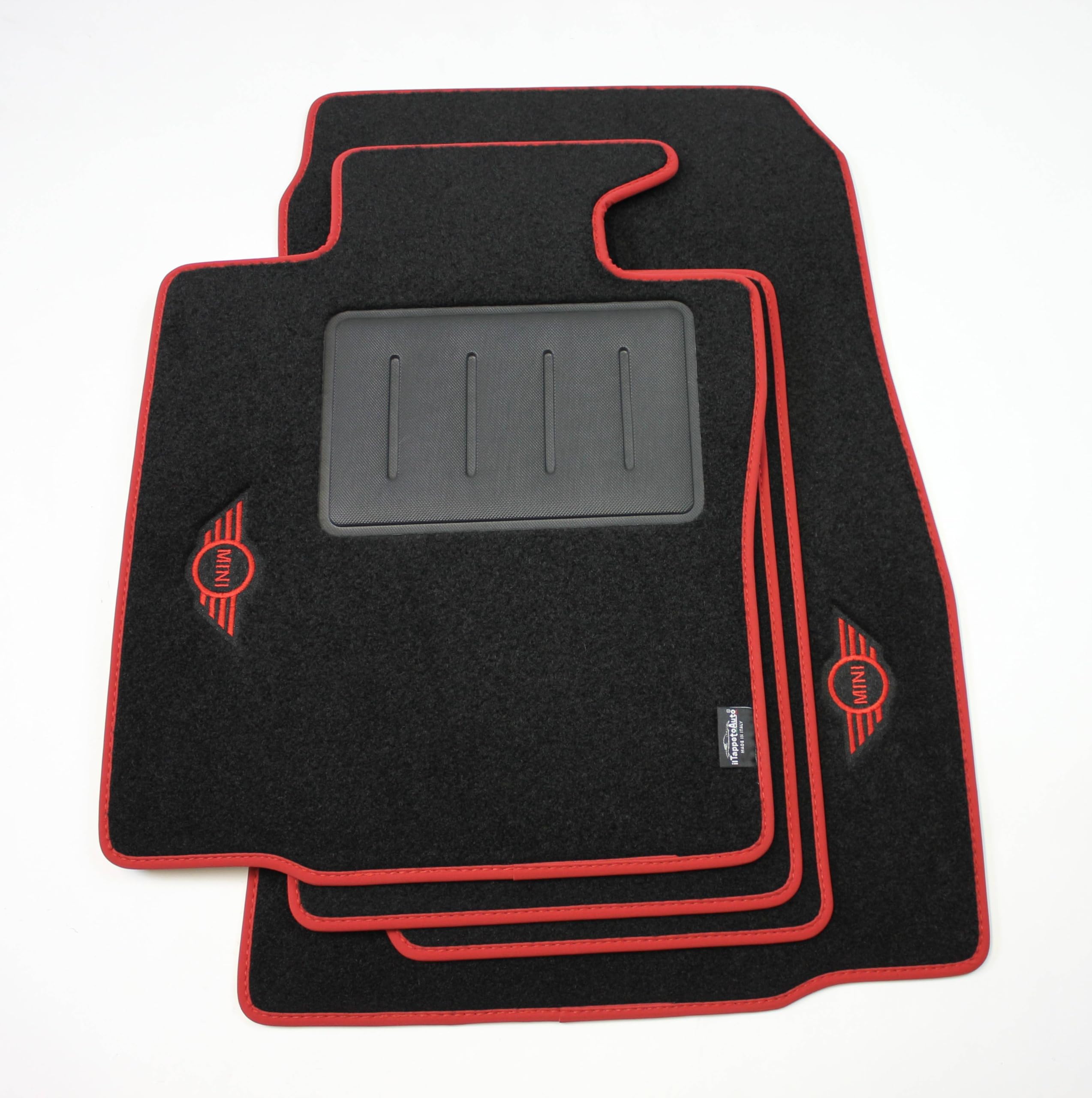 Tappeti in Moquette su misura compatibili con Mini Countryman R60 2WD 4WD dal 2010-2017, Mini Paceman R61 2WD 4WD dal 2010-2017 Limited Edition Carbon Inox
