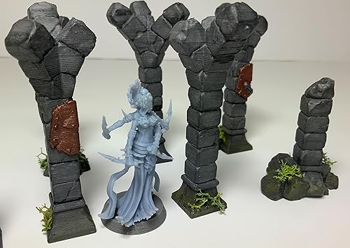 Miniatura 2 de HERO Creations - Spider Queen - RPG - Calabozos y dragones - DND - Pathfinder - Lord of the Ring - Figura miniatura (gris)