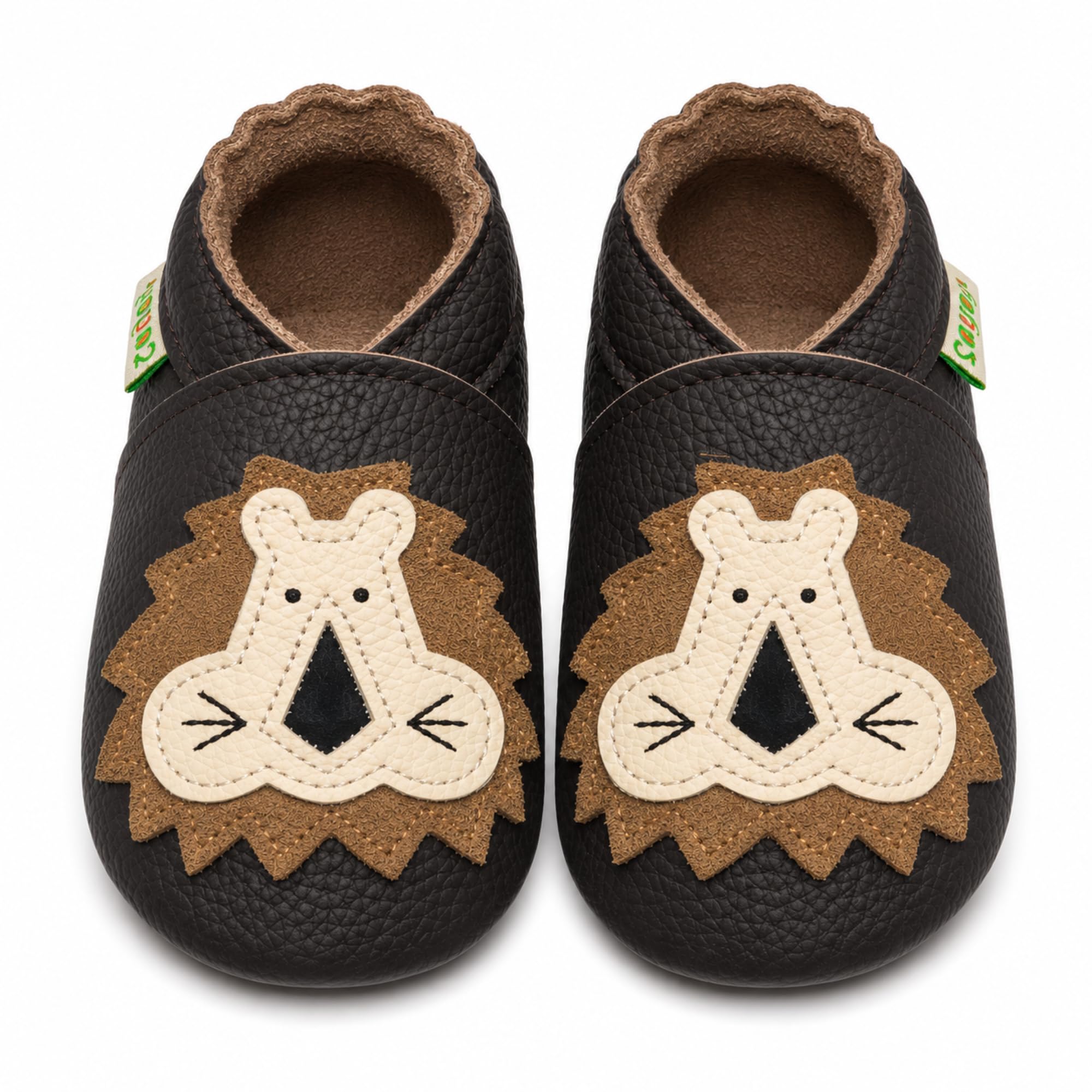 SAYOYO Weiche Leder Krabbelschuhe Baby Lauflernschuhe Jungen Rutschfeste Babyhausschuhe Mädchen Kleinkind Lederschuhe