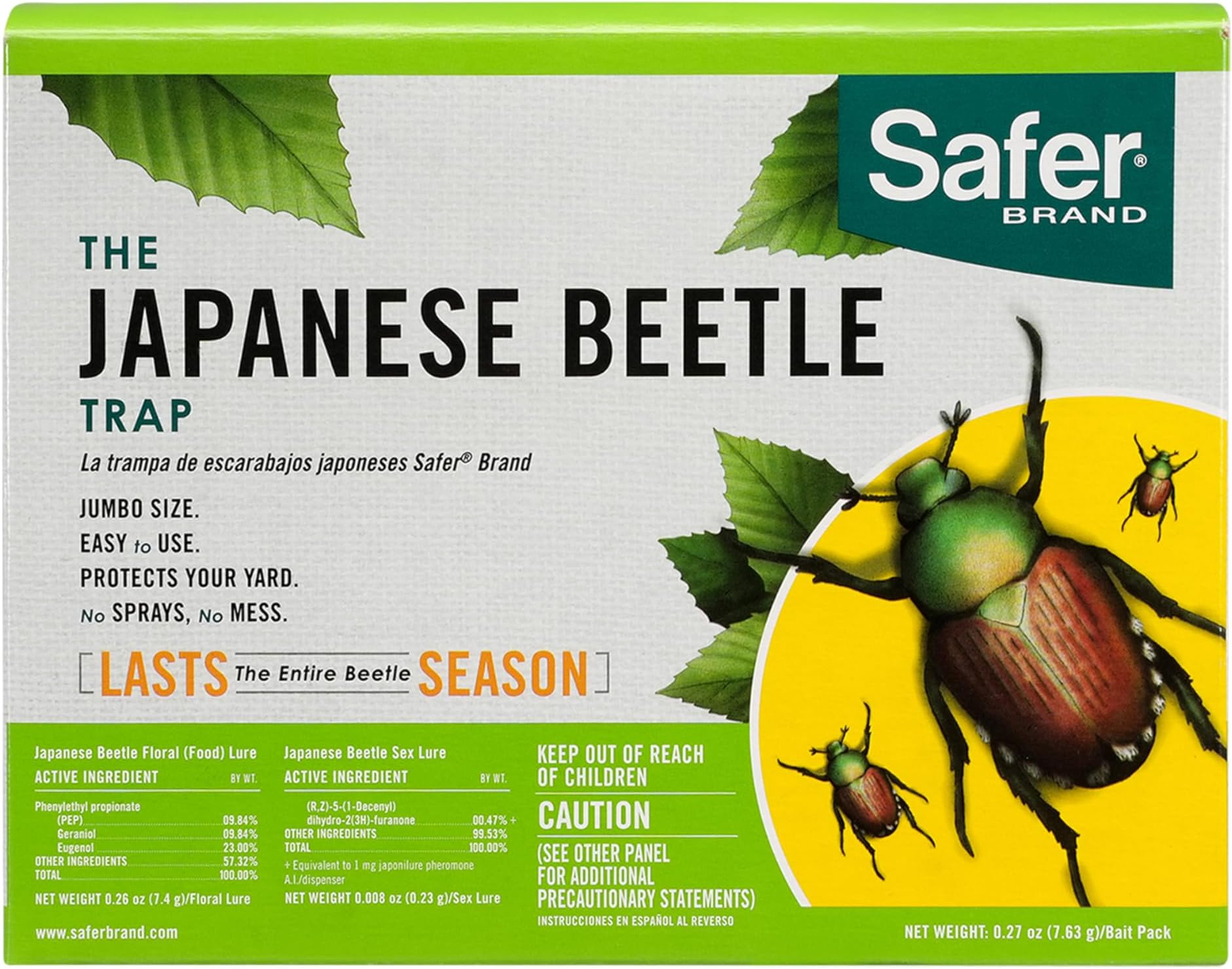 Safer Brand 70102 Japanese Beetle Trap with Attractant