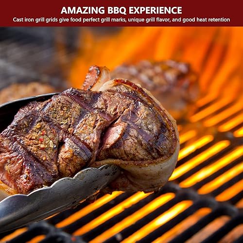 Miniatura 6 de Rejillas de parrilla para parrilla Char, piezas de repuesto de hierro fundido Chargriller Rejilla de cocción 2121 2123 2222 2828 3001 3030 3725 4000