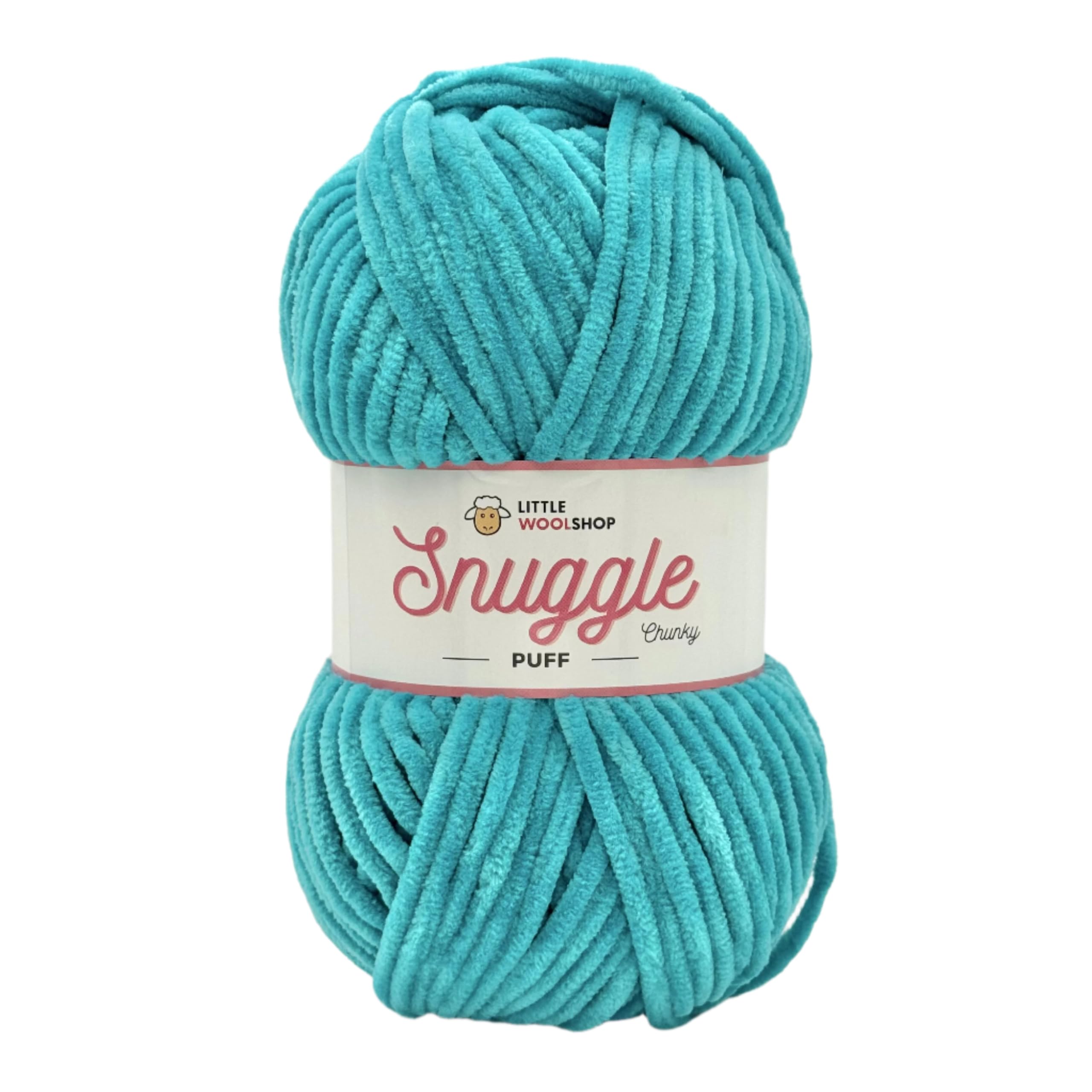LittleWoolShop Snuggle Puff Chunky Chenille Yarn 100g - 100% Supersoft Polyester (Blue Raspberry 511, Single (1 Ball)) — image 1
