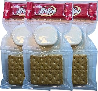 10 S'more Dessert Recipes for Gooey Campfire Style Treats 2 WBB | SMORES KIT STRIP | Individually packaged set : Graham Crackers, Ma...