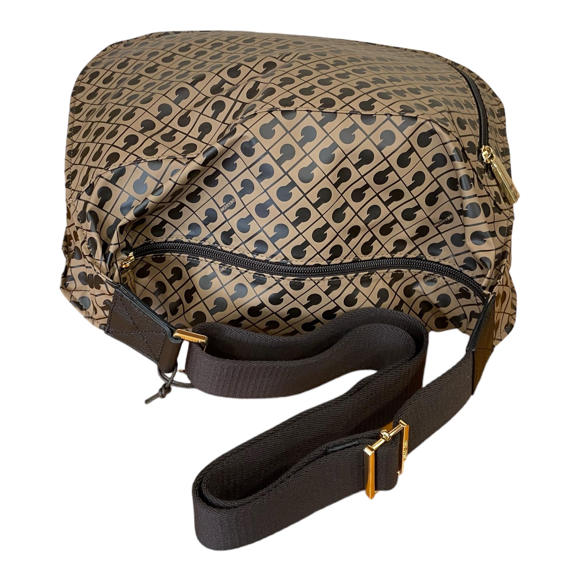 Gherardini BORSA Donna SACCA MEDIA da spalla TASCHE Esterne TRACOLLA REGOLABILE 0260 (TOFFEE)