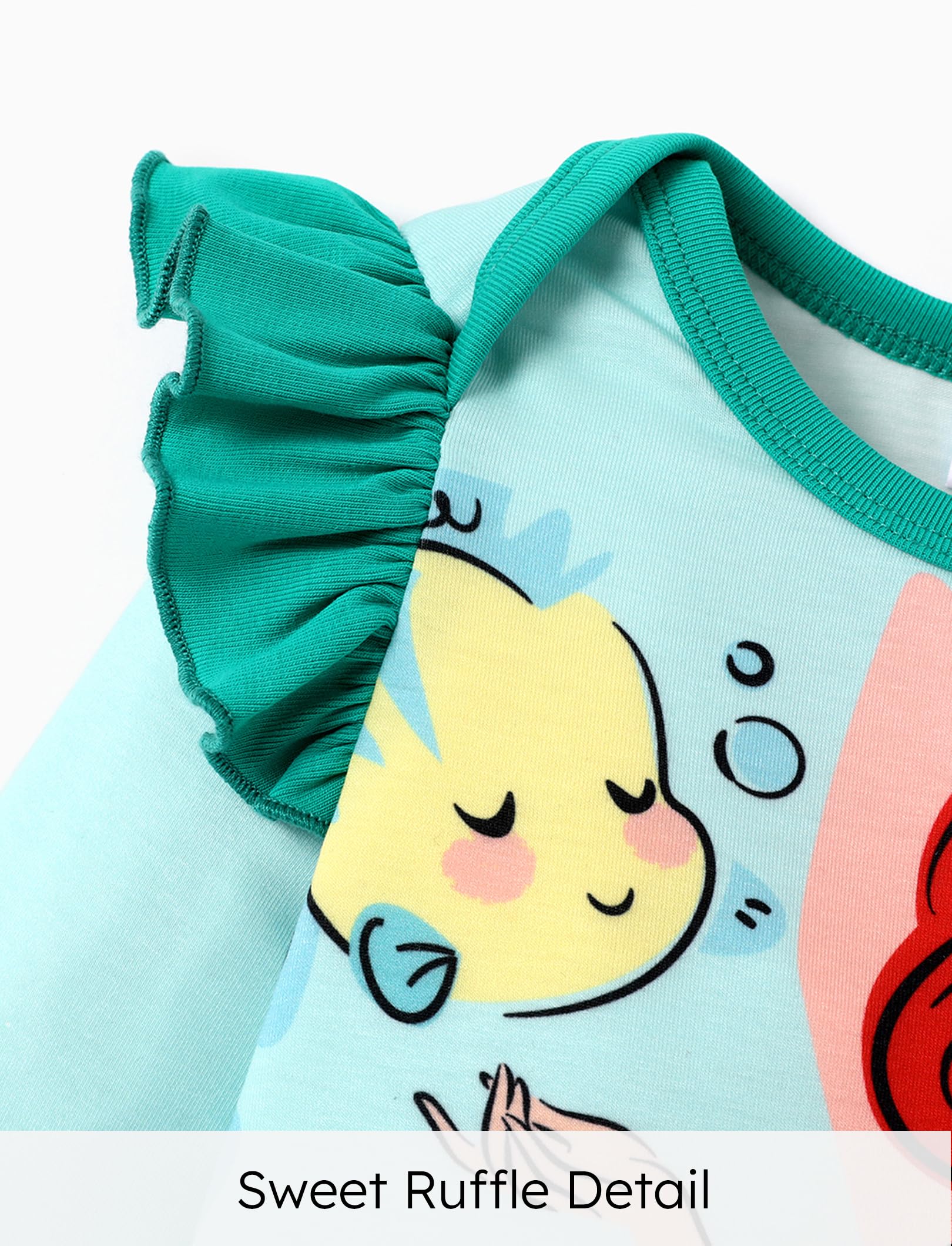 Disney Prinzessin Cinderella Ariel Tiana Minnie Winnie König der Löwen Baby Mädchen Jungen Rüschen Langarm Strampler Neugeborene bis Kleinkind