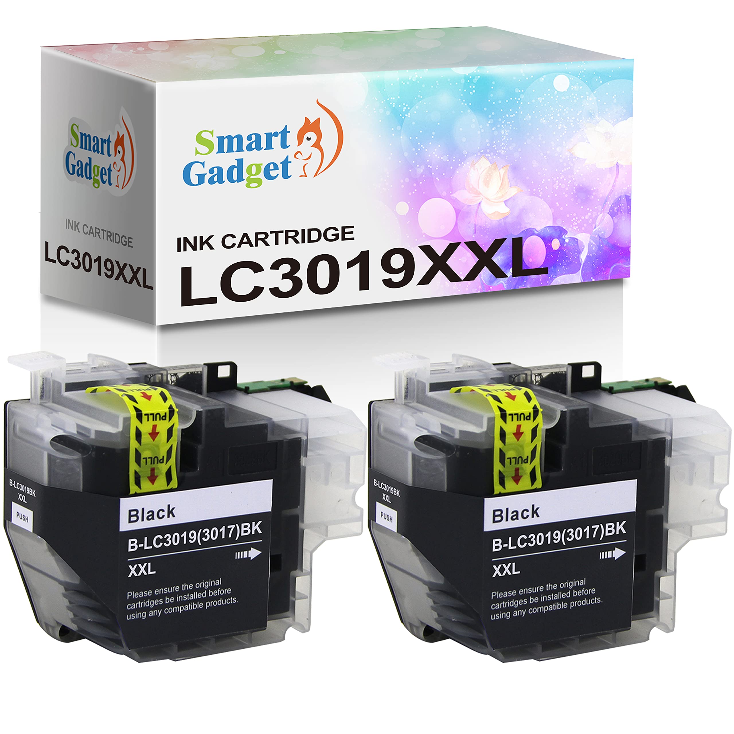 Smart Gadget LC3019XXL Replacement Ink Cartridge LC 3019 LC3019XXL Black Ink Unit | Use with MFC-J6930DW, J5330DW, J6530DW Printers | 2 Pack