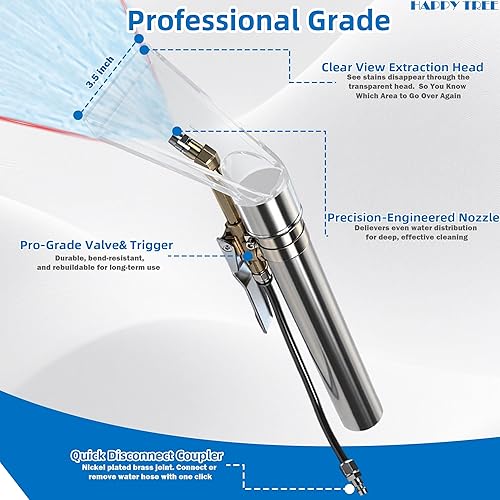 Miniatura 6 de Happy Tree Kit Adaptador de Manguera Extractora de Aspiradora de Taller de Ajuste Universal para Todas las Marcas, Accesorio de Extracción Húmeda y
