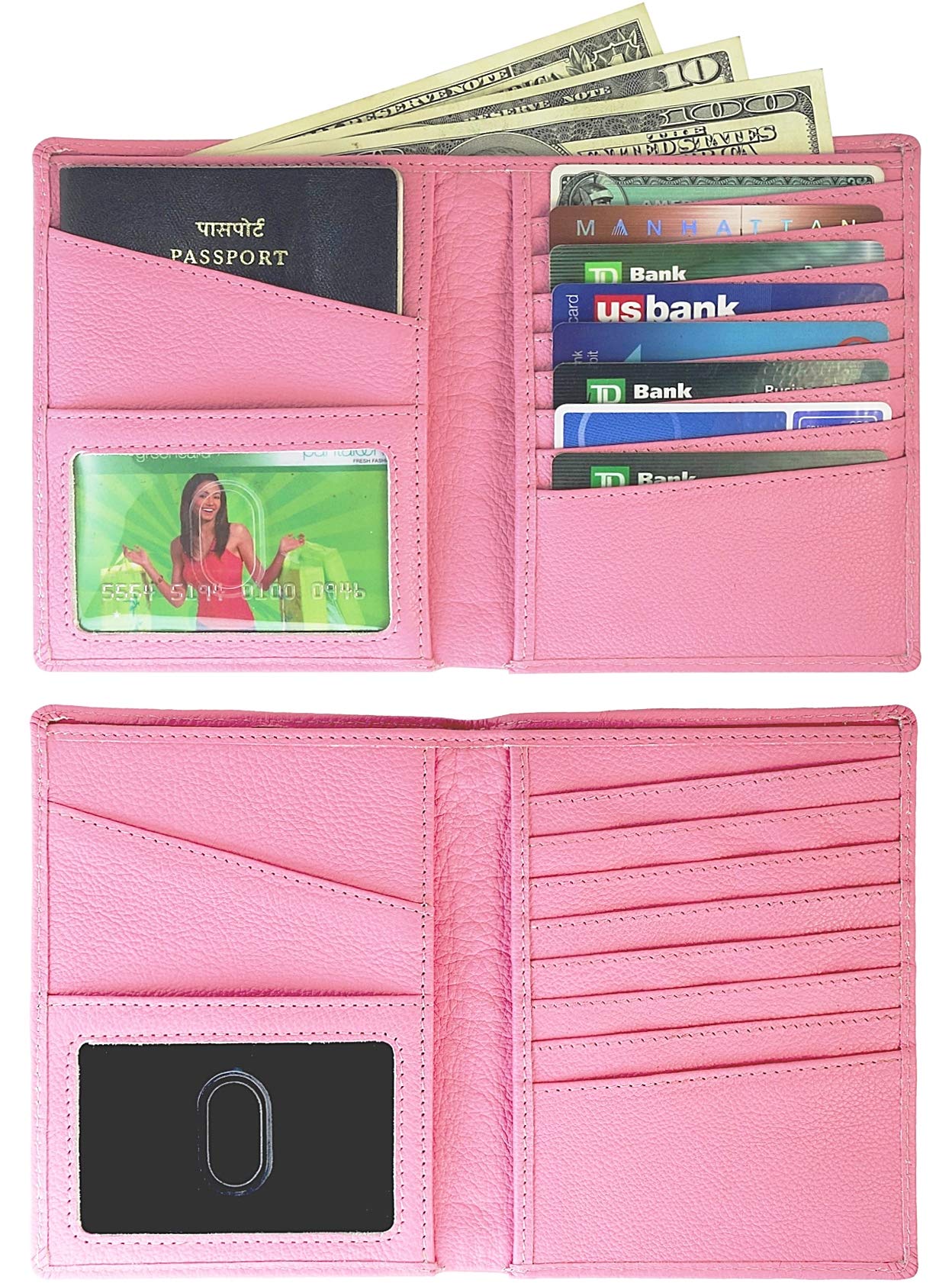 Buy AurDo RFID Blocking Real Leather Passport Holder Cover Case