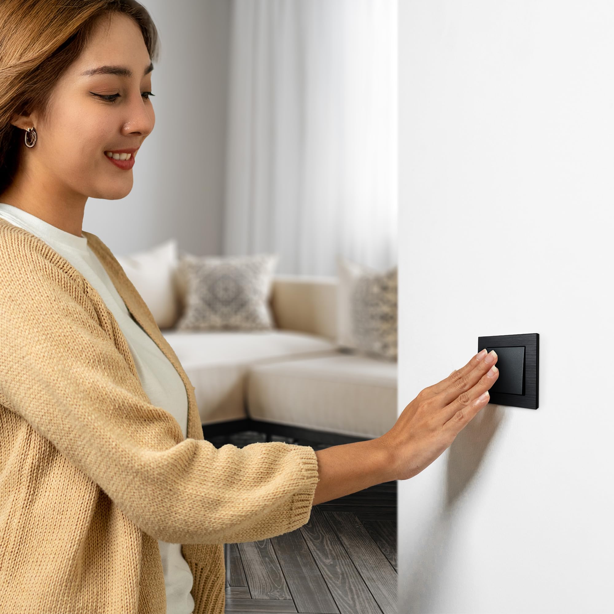 K101/01E Simple White Finish Frame 83 Mm – 1 Switch Series - View #2