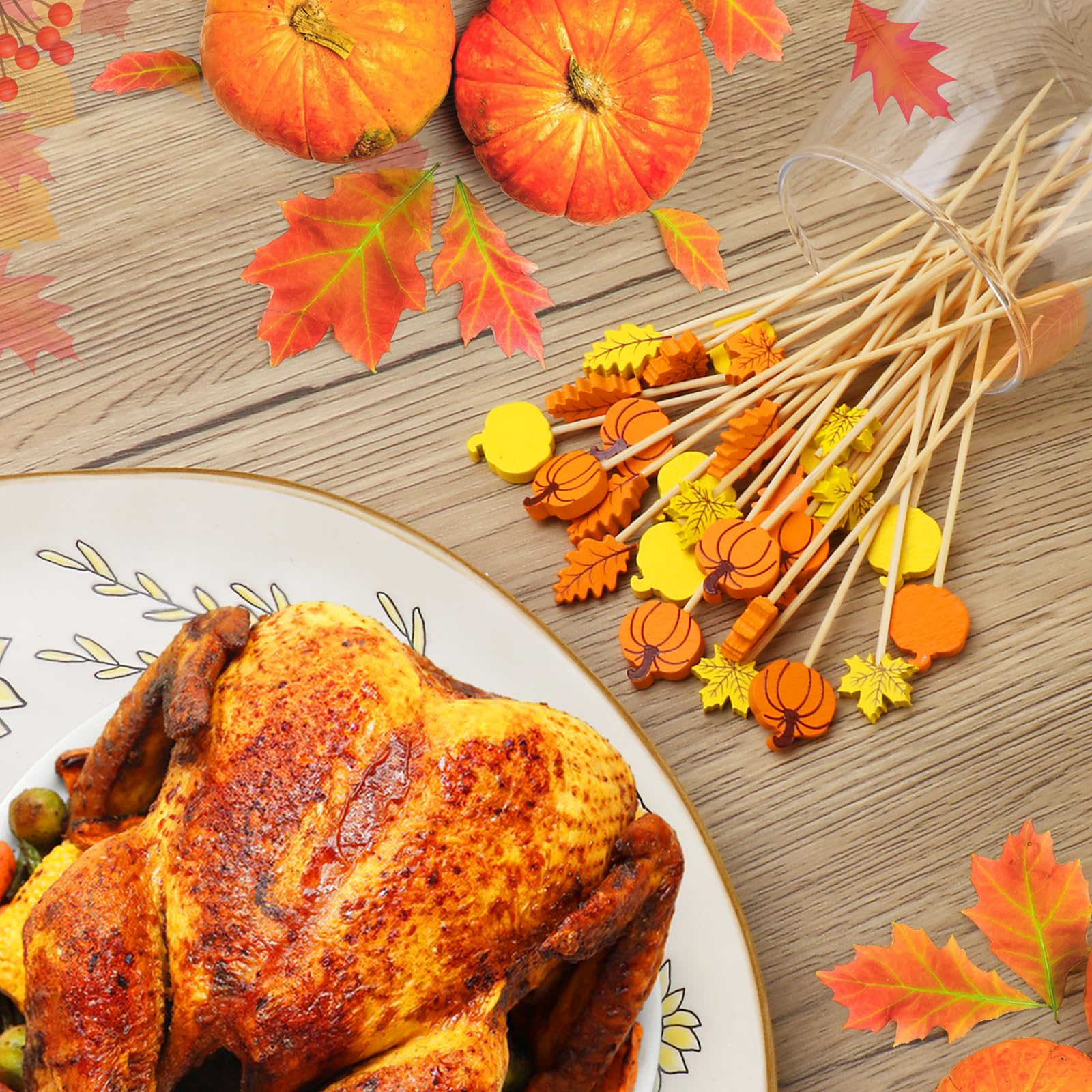 Thanksgiving Craft Kit 60 Pieces Fall Thanksgiving Scratch Paper Set - Pumpkin Leaves Turkey Art Cards For Kids Scratch Art - View #5