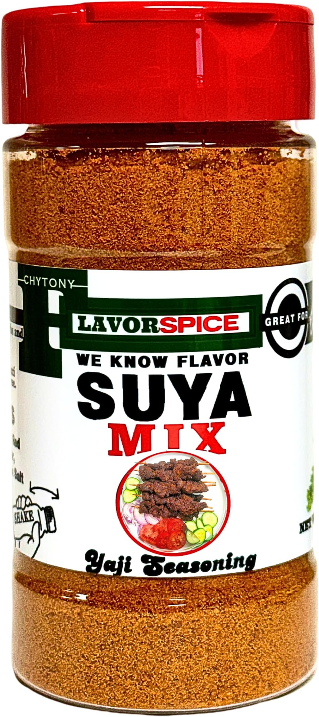 Suya Mix Nigeria Seasoning 8oz | Crafted with 100% Herbs and Spices Great For Keto, Great For Vegan | Suya Pepper, Suya Spice, Yaji | Nigerian Premium Seasoning | Grill, Rub, Steak and Cook