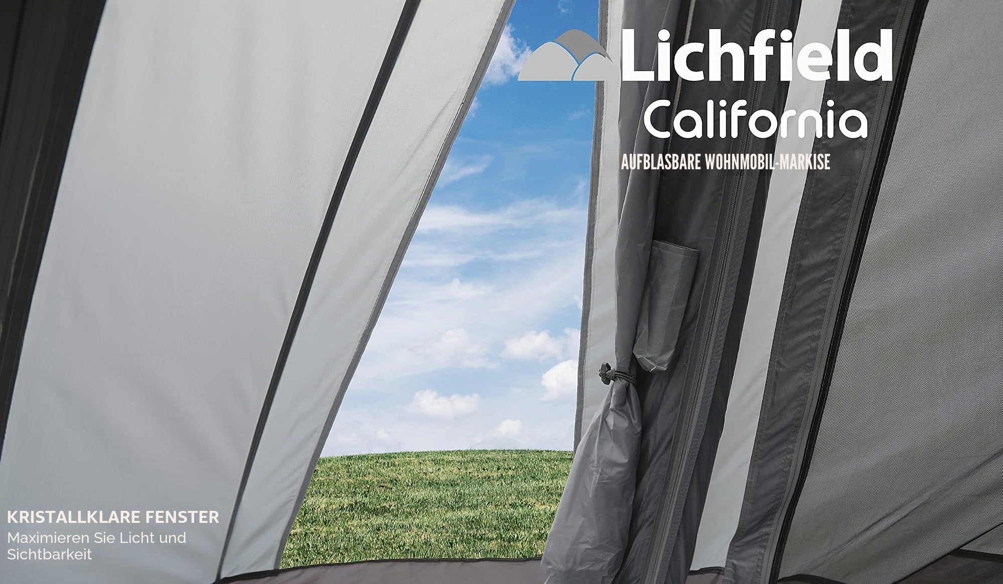 Lichfield California Low aufblasbares Vorzelt für Wohnmobile, Wohnwagen und Transporter