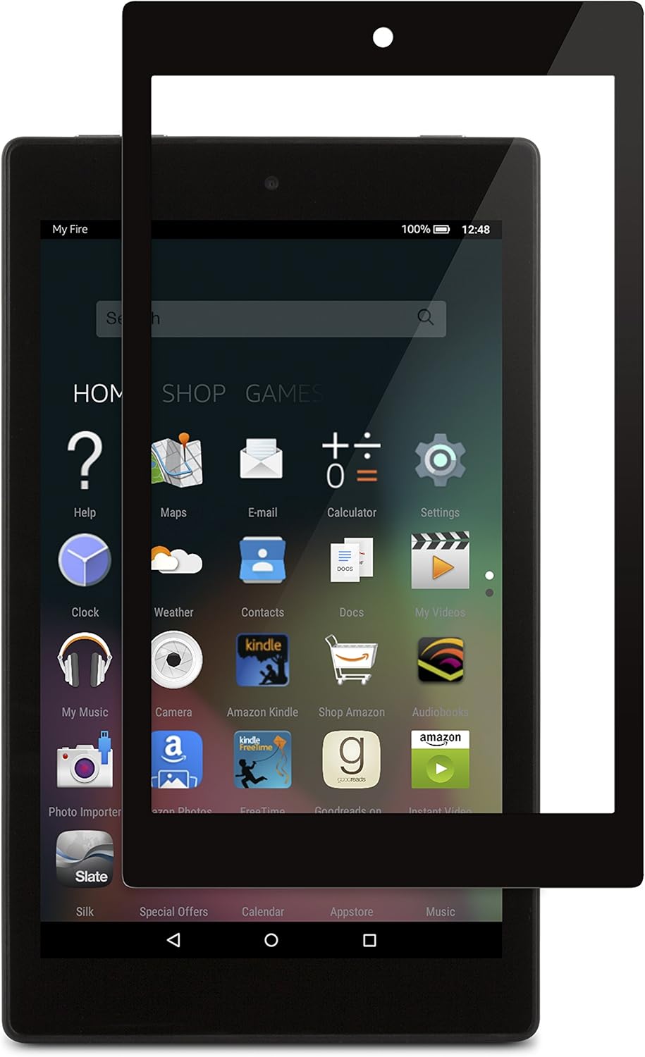 iVisor XT Crystal Clear Screen Protector For Amazon Fire HD 8