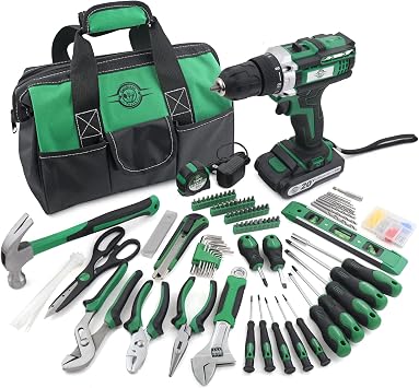 ELEVON Home Repair Tool Kit Socket Wrench General Home Auto Repair Tool Combination Package Mixed Tool Set Hand Tool Kit with Toolbox Storage Case 232 Piece