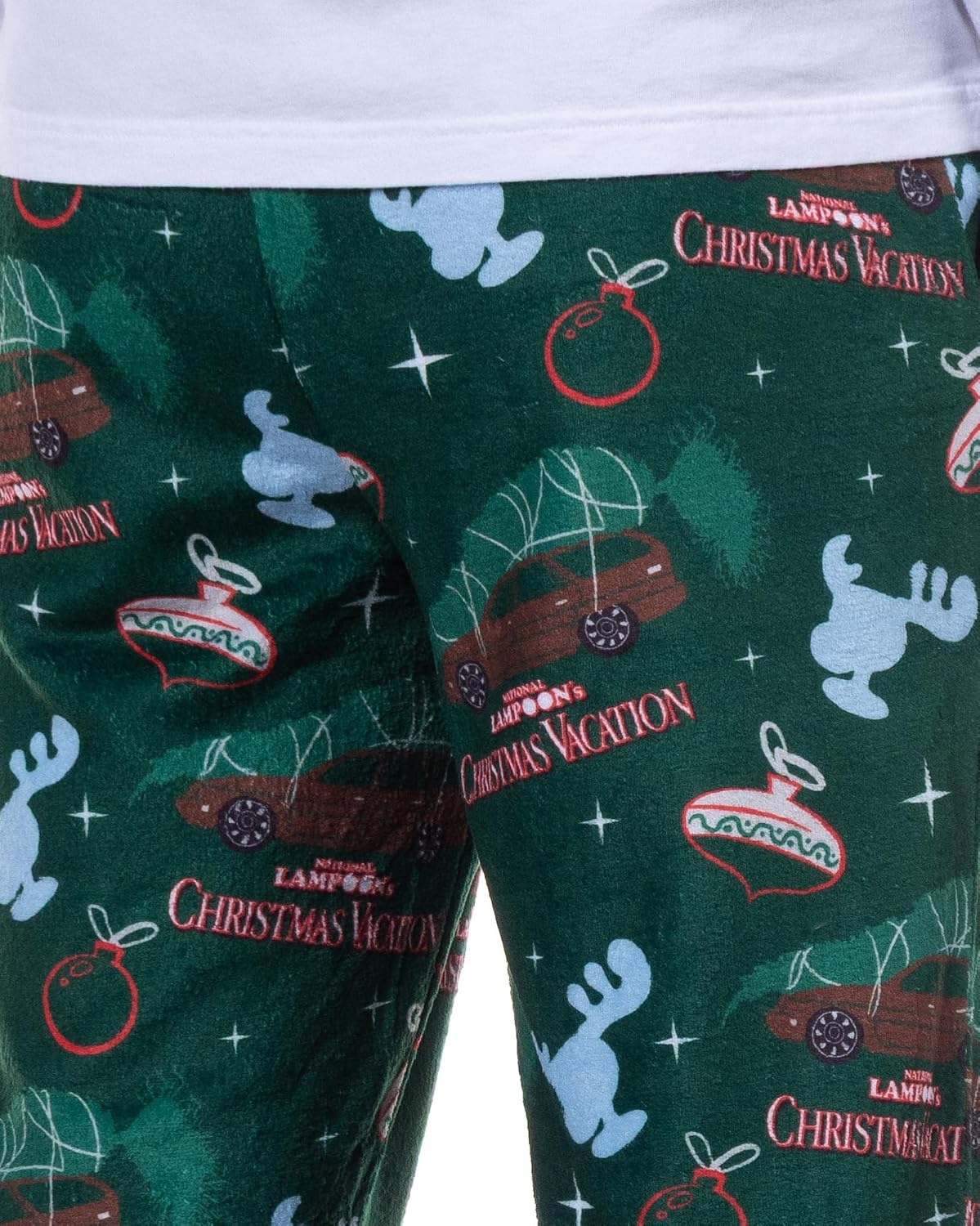National Lampoon's Christmas Vacation Pajamas Men's Fleece Lounge Bottoms PJ Pants image 4