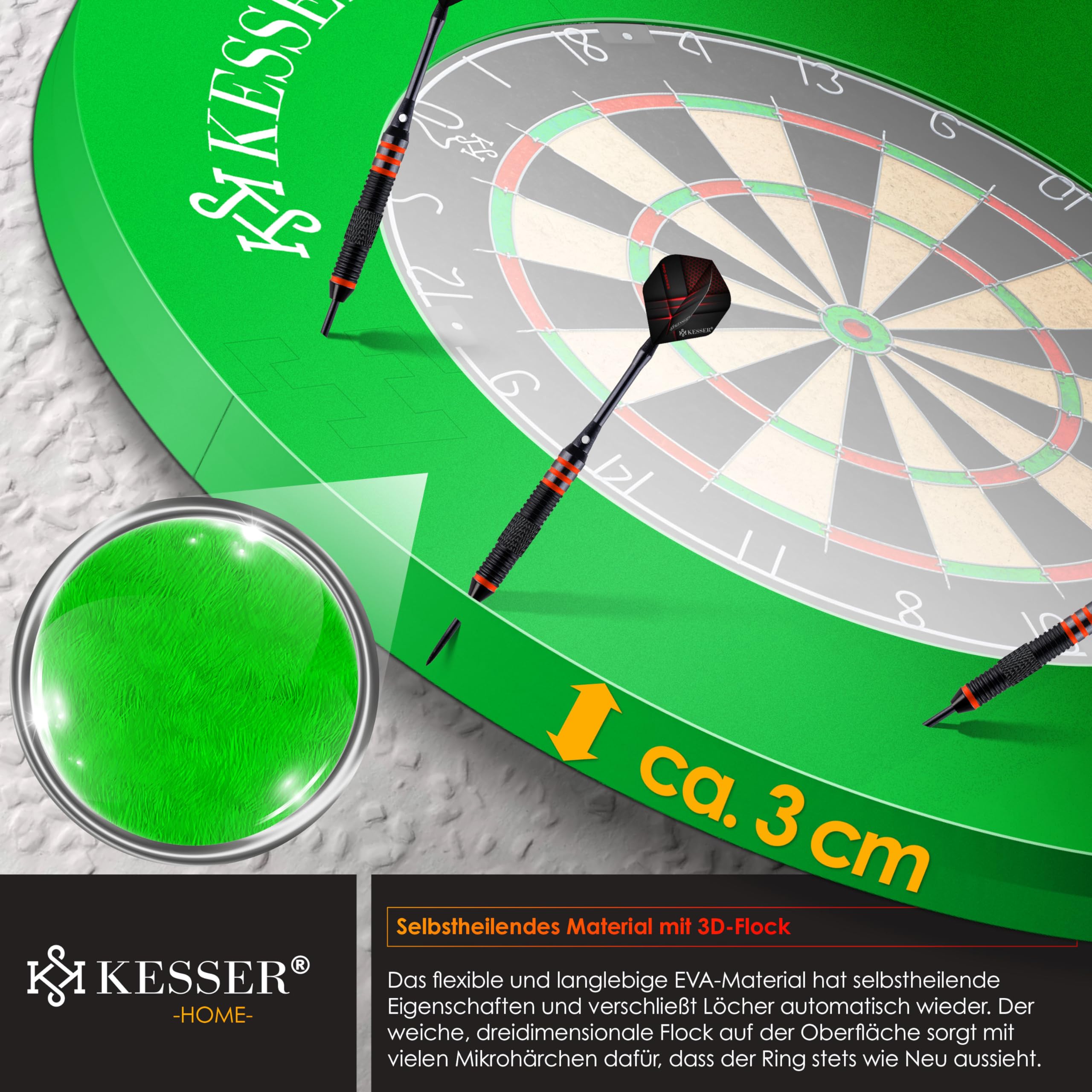 Dartscheibe Schutzring 72cm - Surround Für 45cm Dartboards