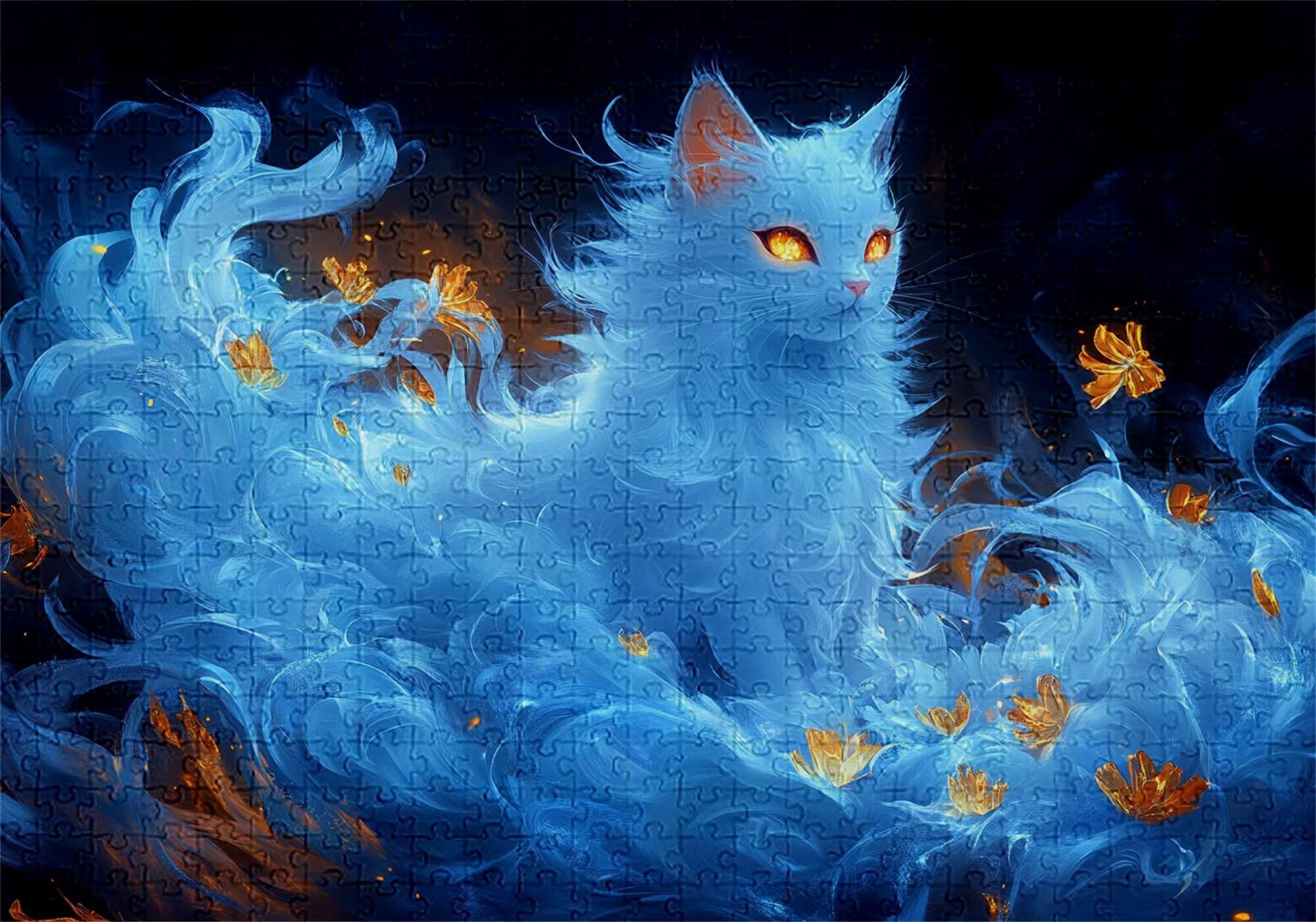 Puzzle 3000 elementów abstrakcyjne puzzle dla dorosłych kot 122 x 81 cm unikalne rzemiosło klasyczne 3D drewniana układanka do rodzinnych gier biznesowych, układanka zrób to sam do dekoracji ścian