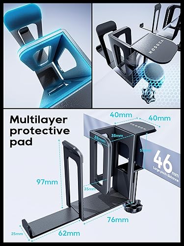 Miniatura 4 de NODOCA Almacenamiento de 2 ranuras para computadora portátil, soporte vertical para computadora portátil, soporte vertical para MacBook, con soporte