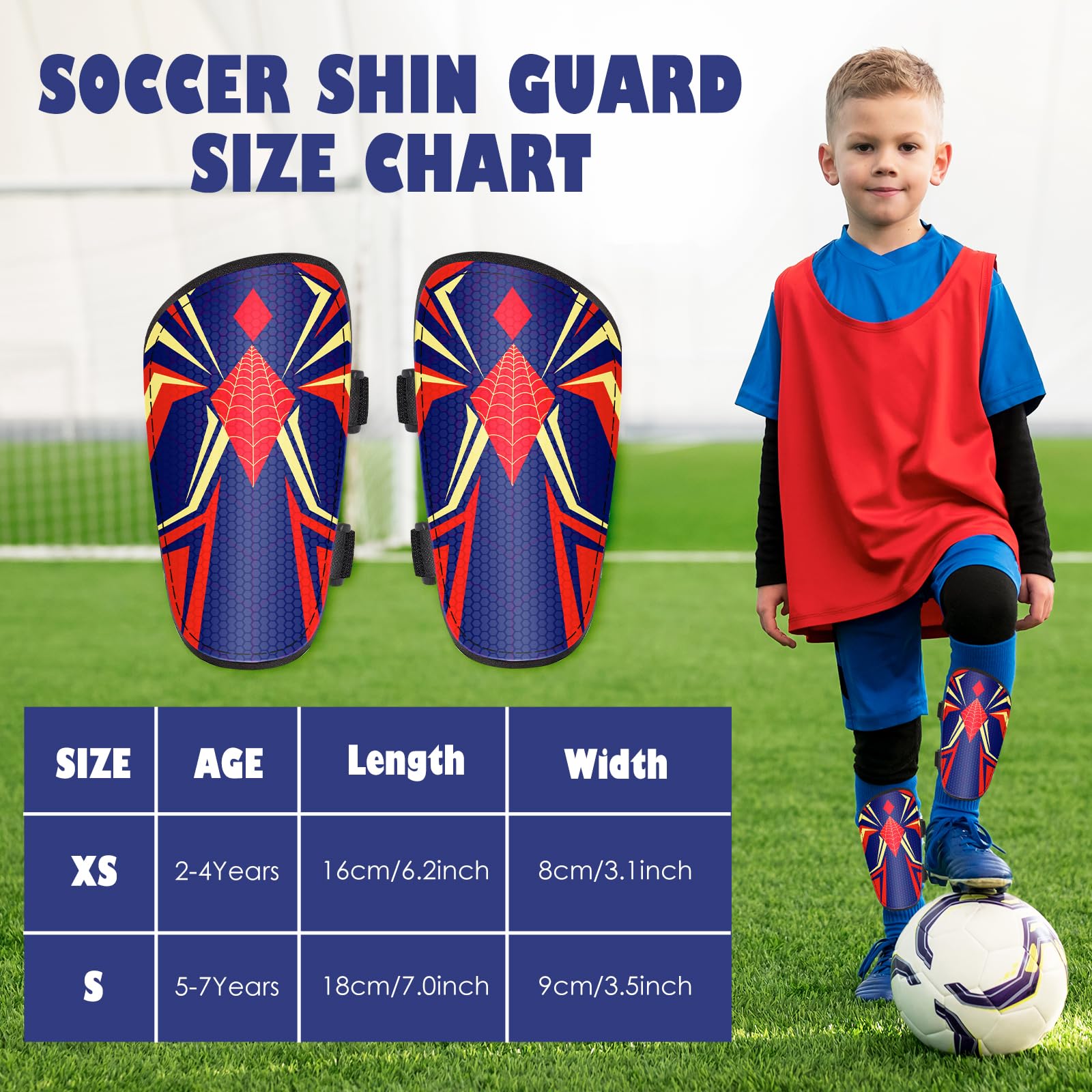 MaciRept Football Shin Pads Kids Youth Boys Girls - Image 3