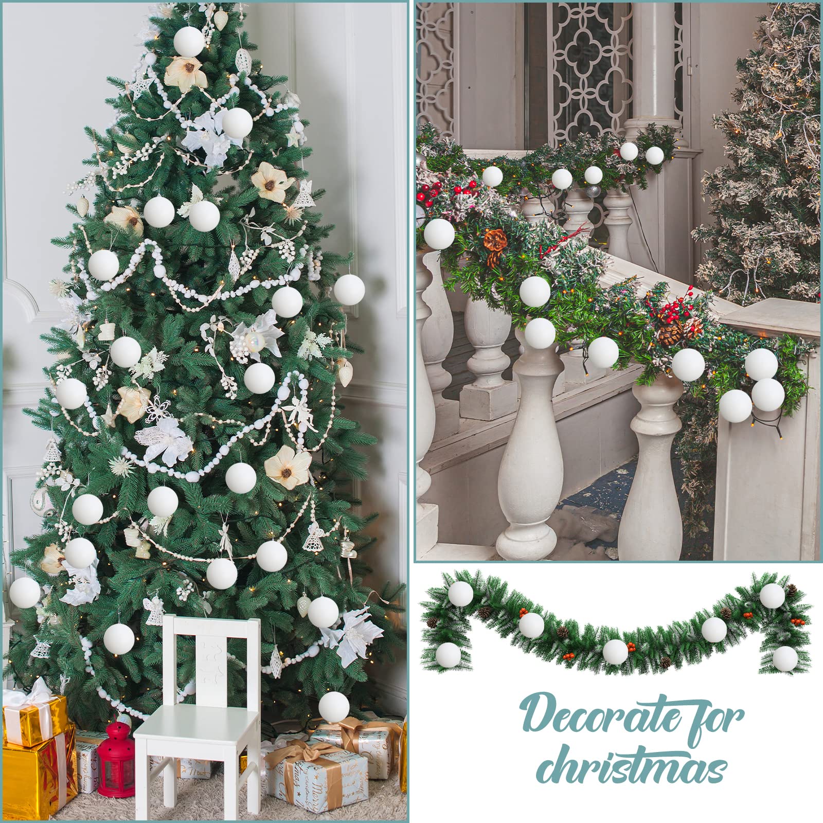 200 Pieces Pong Game Balls Washable Table Tennis Mini Round Balls Funny Pong Balls Carnival Pool Games Small Plastic Balls(White)