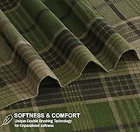 Vista 74 de RUVANTI Flannel Sheets Twin Size - 100% Cotton Double Brushed Twin Sheets Set, Deep Pockets 16 Inches, All Seasons Breathable & Extra Soft Bed Bali