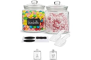 KooK Glass Candy Jar with Lid: An Ideal Storage Solution for Candy and Other Delectables