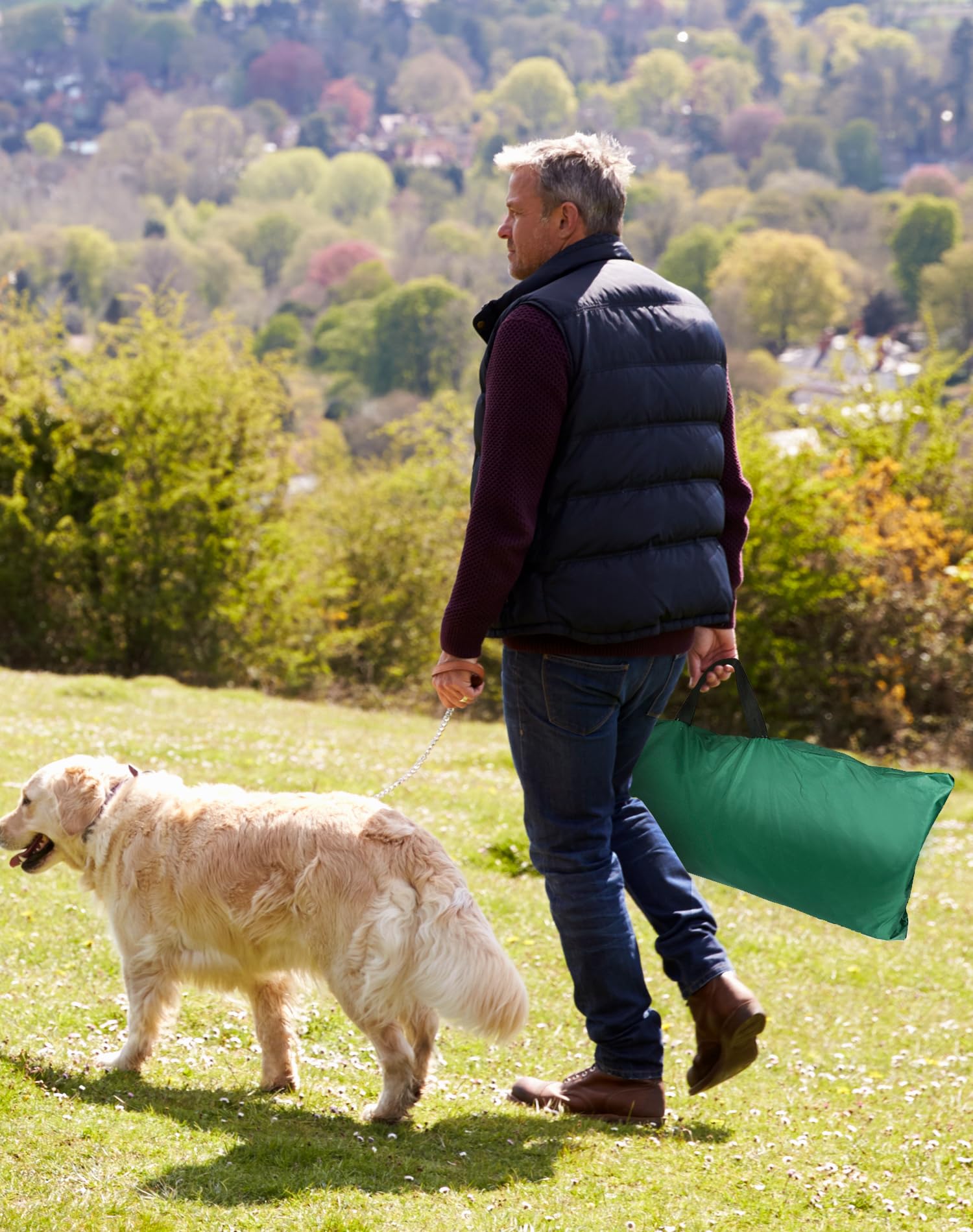 QWORK® Tienda de campaña Plegable para Perros (Uso Exterior) con cojín, Repelente al Agua, 80 x 77 x 70 cm, Altura de Entrada 37 cm, para Mascotas de tamaño pequeño a Mediano