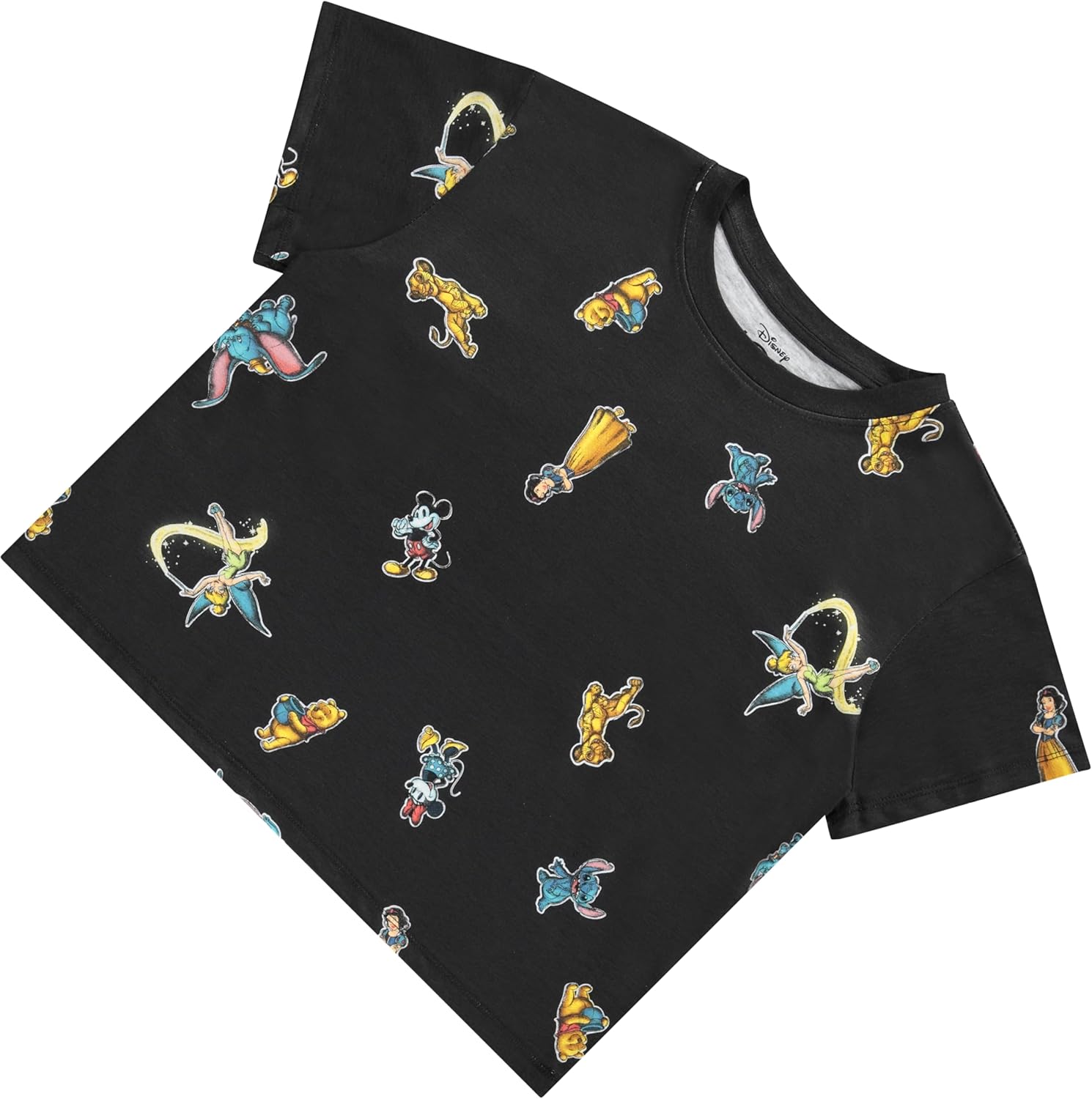 Disney Classic Characters Women's T-Shirt - Minnie Mouse, Toy Story, Elsa, Cars, Tinker Bell - Ladies Classic Everyday Tee