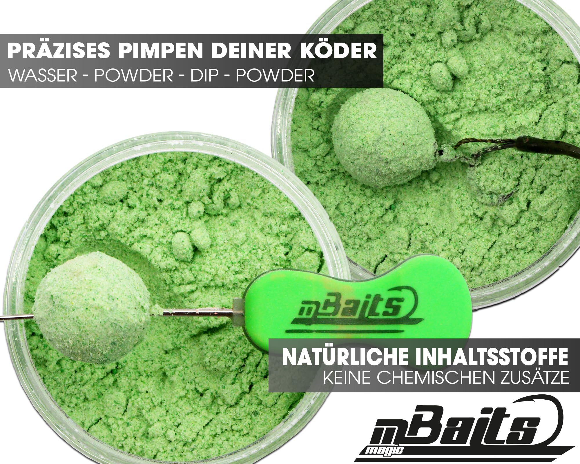 Angel-Berger Magic Baits Bait Bundle Powder Dips All in One Boiliedip Set di boiliedip in polvere
