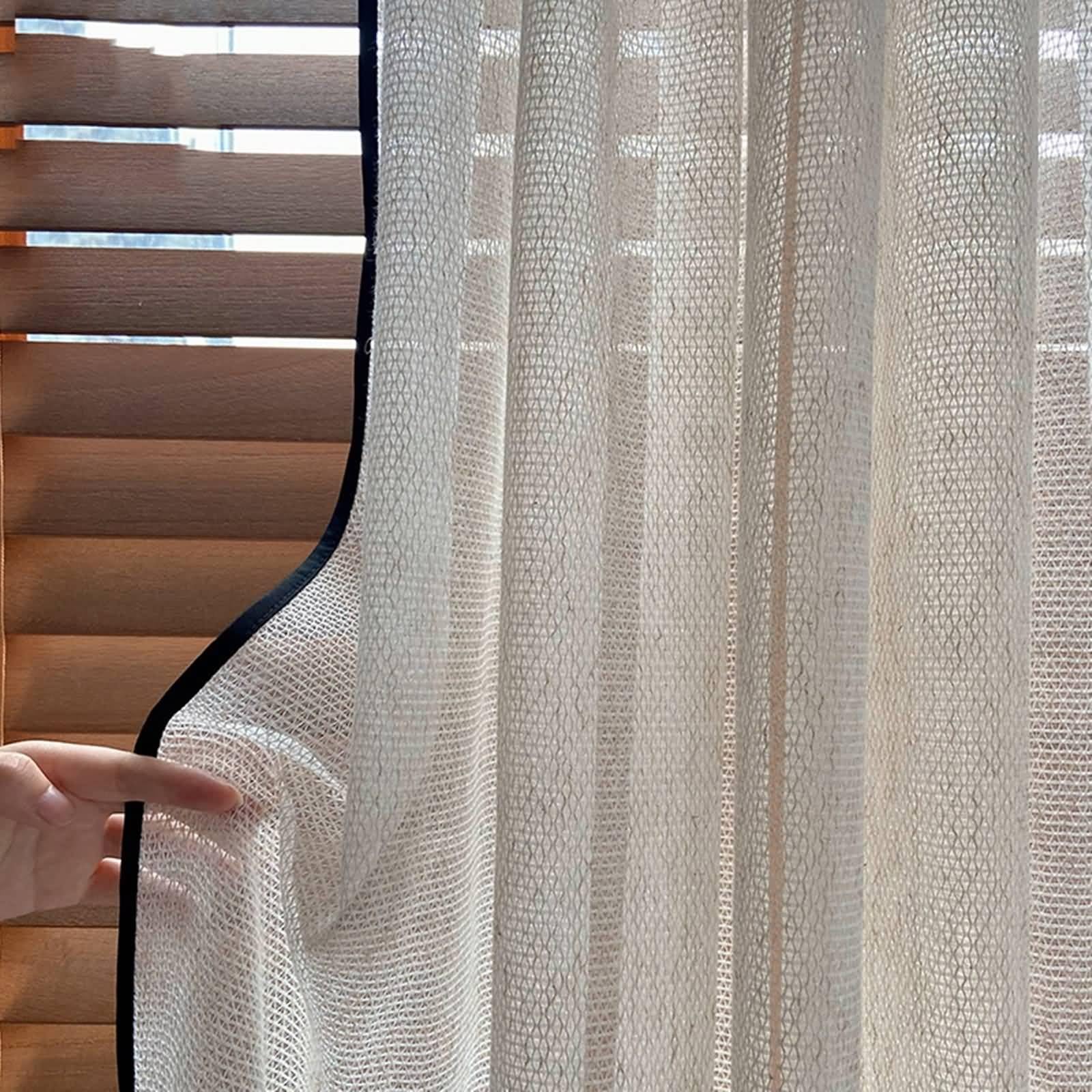 Rideaux transparents pour salle de bain occultant léger de décoration