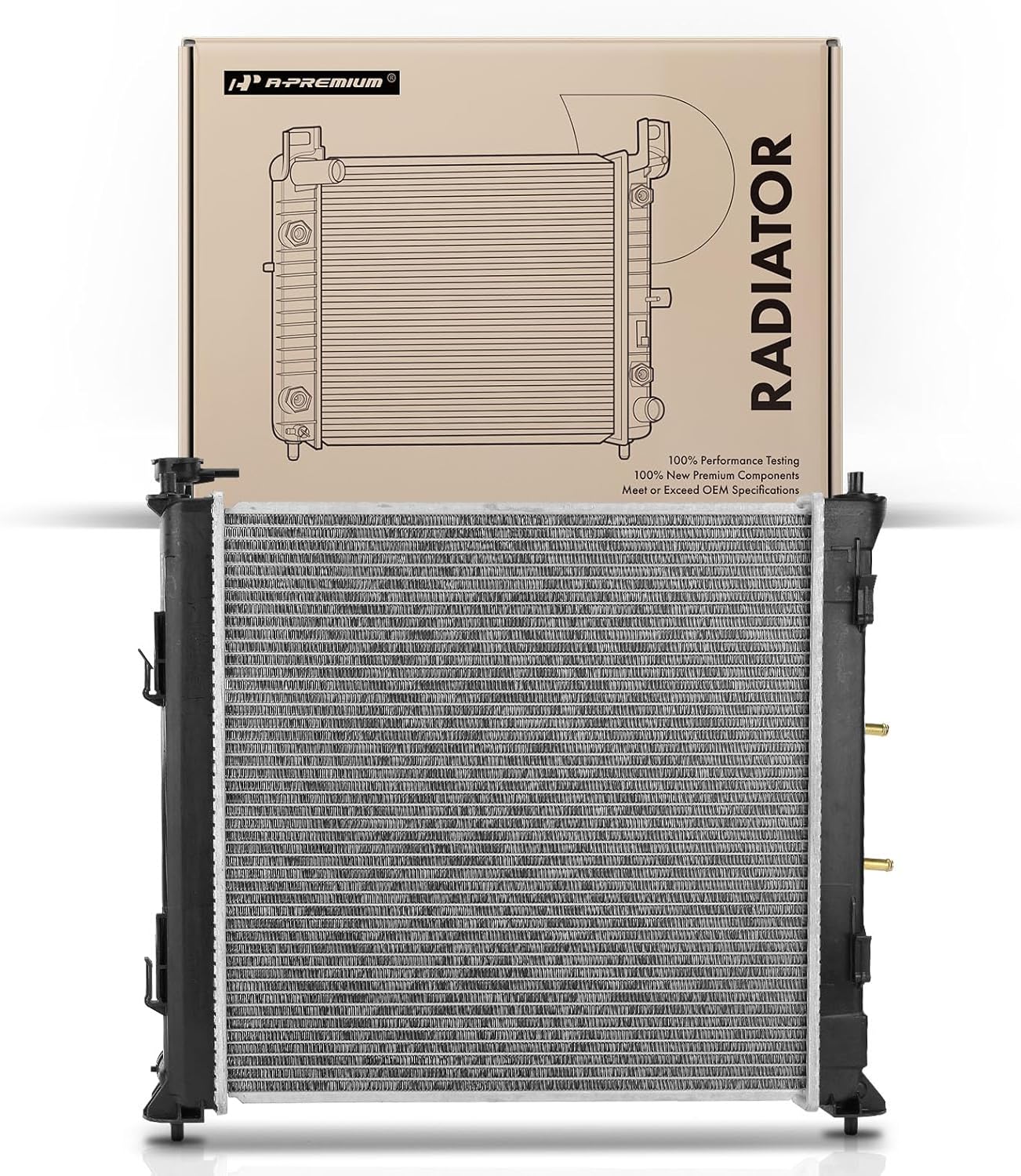 A-Premium Engine Coolant Radiator Assembly with Transmission Oil Cooler Compatible with Kia Optima 2016-2020 L4 2.0L, Automatic Transmission, Replace# 25310-C1250