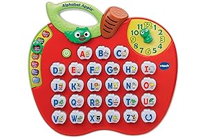 VTech Alphabet Apple - Learn Alphabet & Phonics with 26 Letter Buttons & Spinning Tree