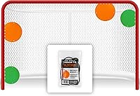 Vista 1 de Top Shelf Targets Discos de disparo magnéticos para hockey y lacrosse – Paquete de 4 unidades de entrenamiento combinado con correas – Ayudas