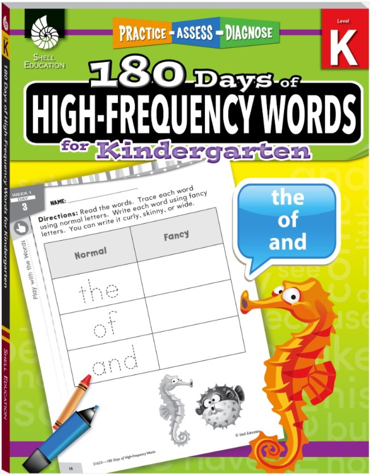 180 Days™: High-Frequency Words for Kindergarten