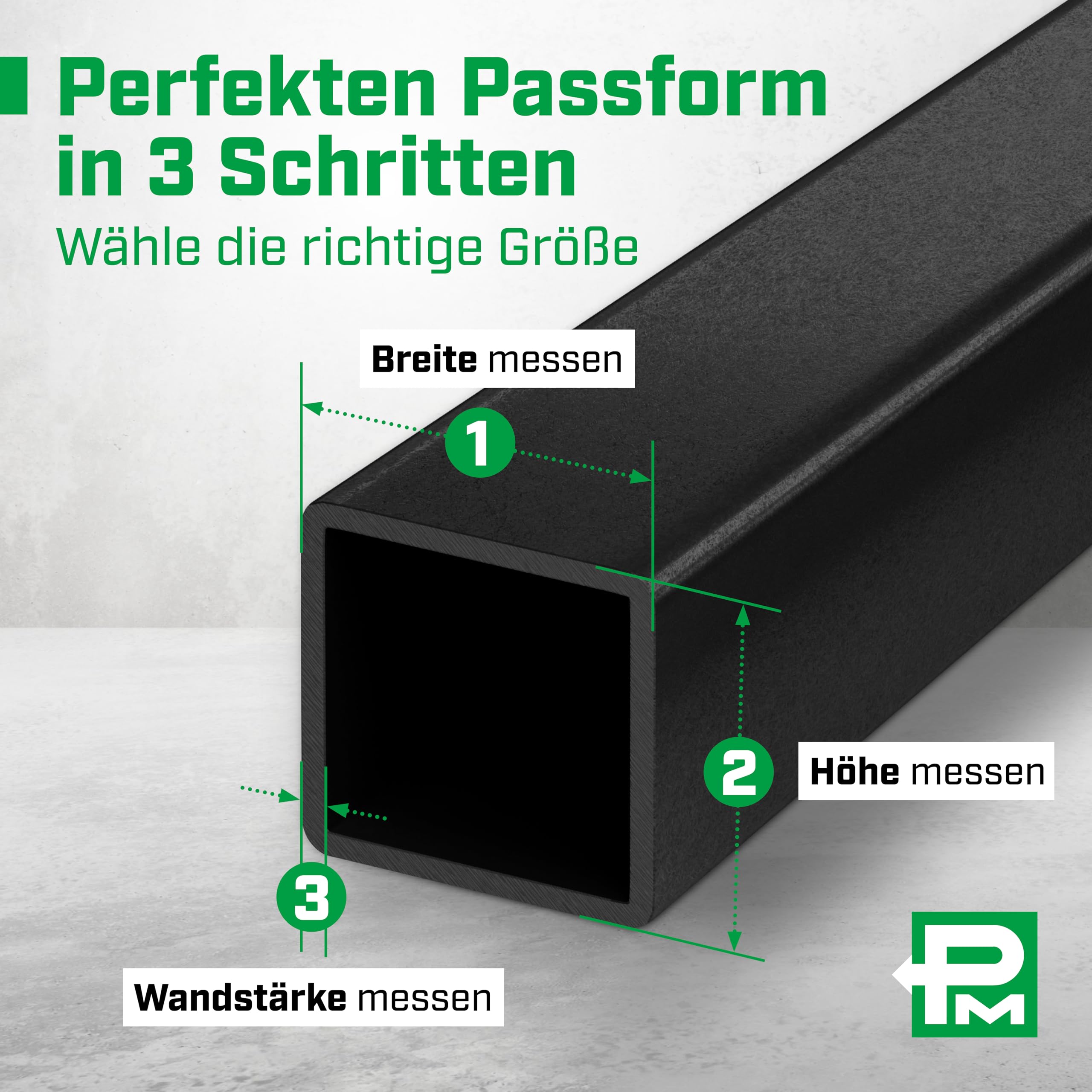 Lamellenstopfen 80x80 mm für Vierkantrohr [50 STK] I Quadratische Rohrstopfen aus PE - Ideal für Aluprofil, Gartenmöbel & Stuhlbeine I Verschlussstopfen mit FUNKENEROSION-Struktur