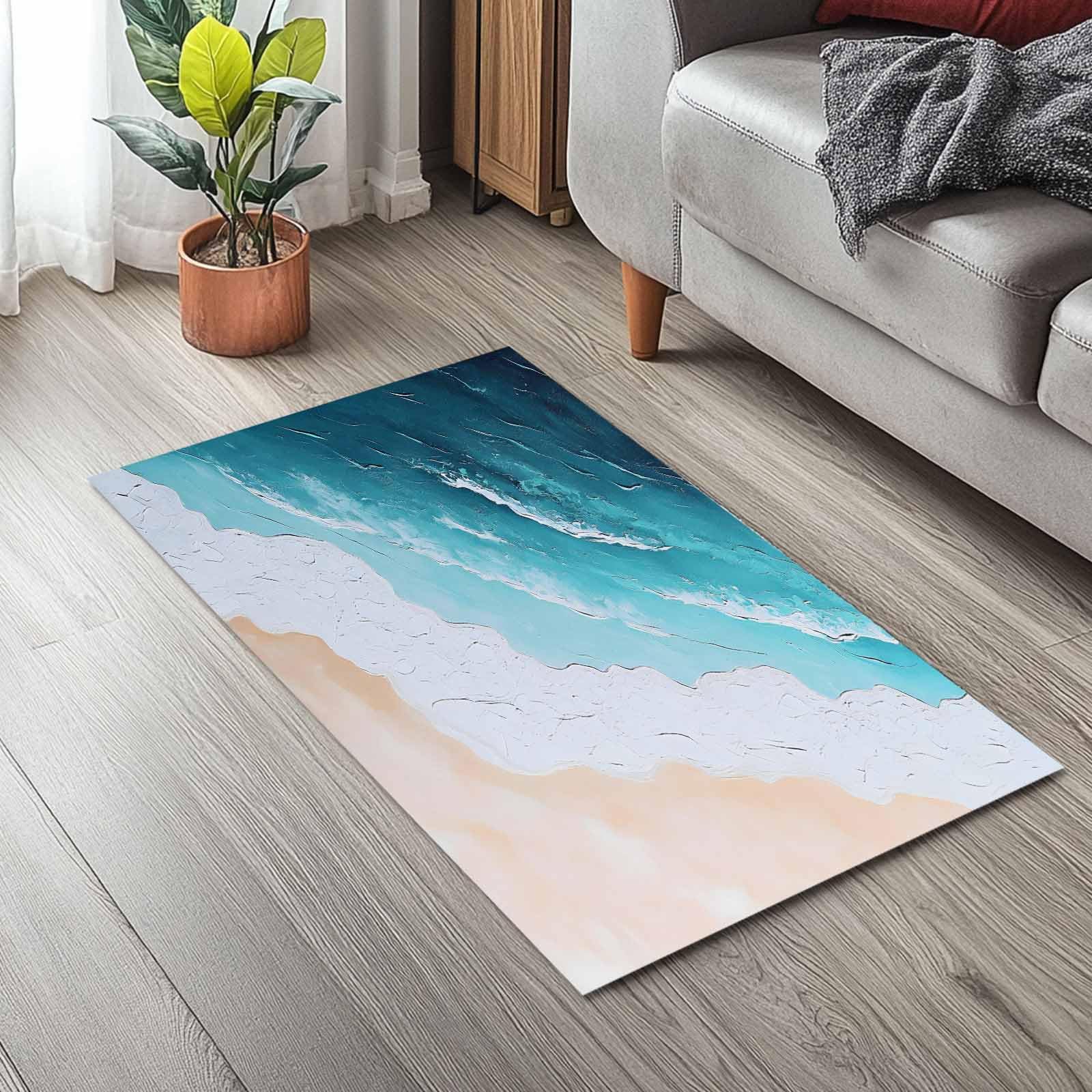 Amazon.com: Ocean Wave Front Door Mat Indoor Entrance, Summer