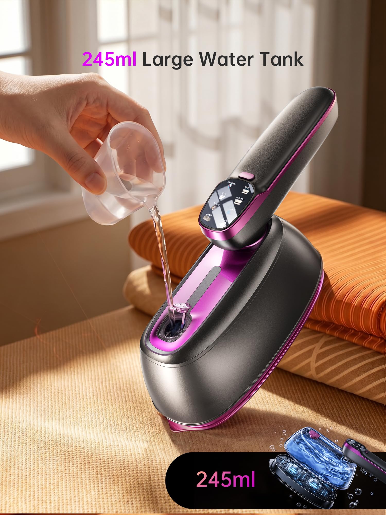 DRFLASH 2-in-1 Steamer & Travel Iron - Wrinkle-Free! -6