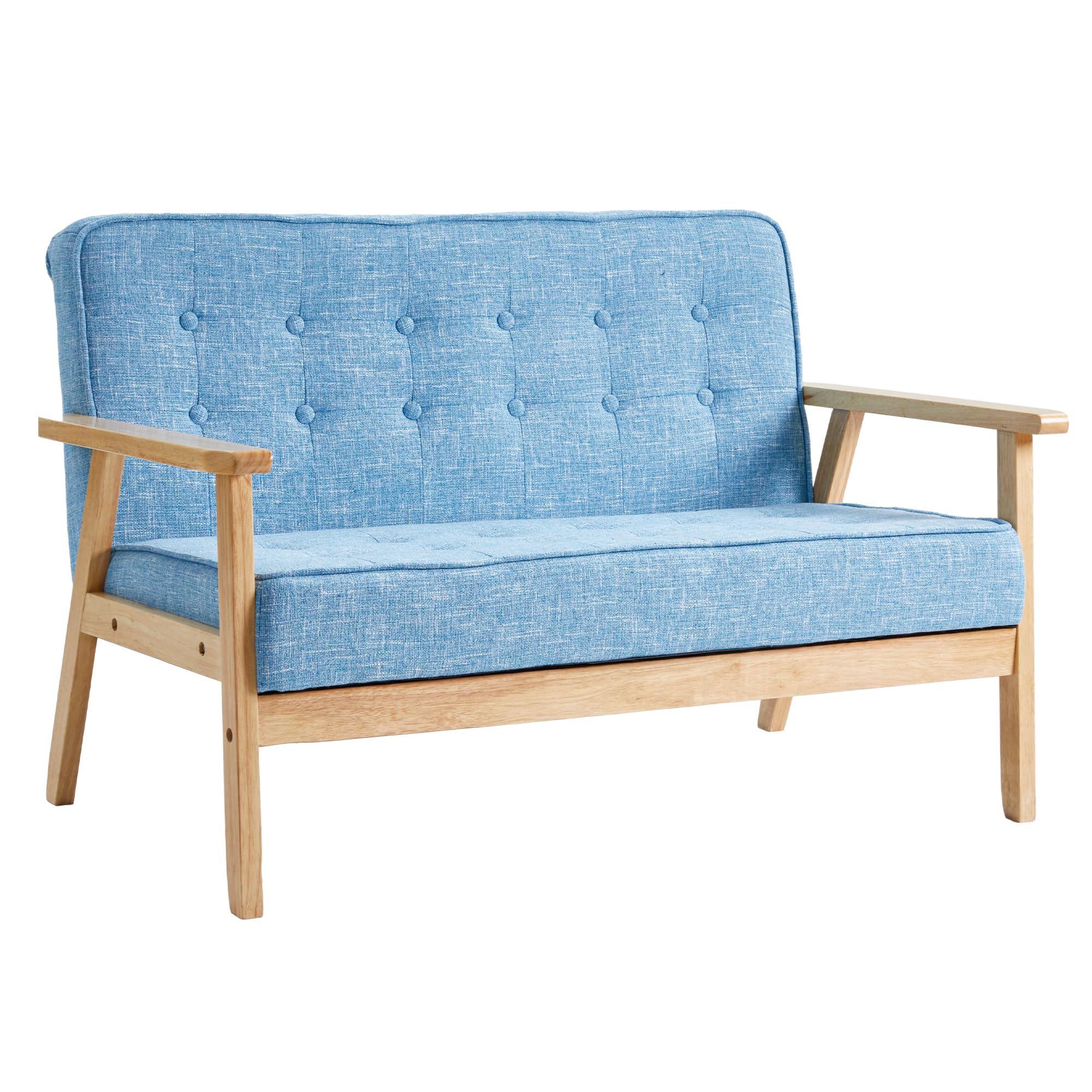 Amazon｜lifesia ソファ カウチ ソファー 2人掛け ファブリック 肘付き  