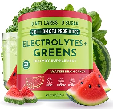 Greens Powder Plus Electrolytes - Watermelon Candy, 30 Servings