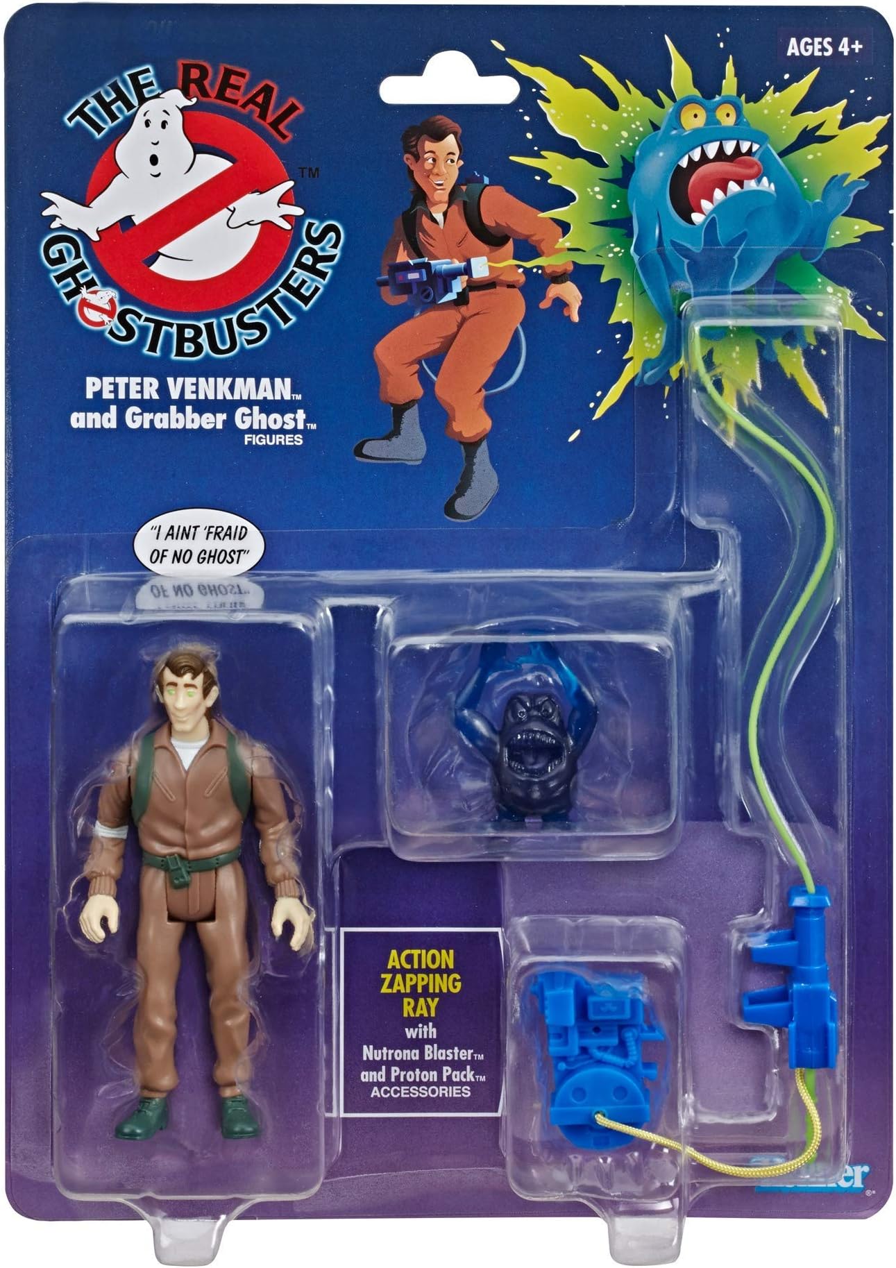 Amazon Com The Real Ghostbusters Retro Figures Peter Venkman And Grabber Ghost Toys Games