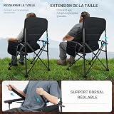 EVER ADVANCED Sedia da campeggio pieghevole, 230 kg, portata XL - 4