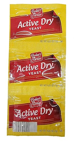 01 Tira de 3 Baker's Corner Active Dry Levadura Pan Hornear Sin Gluten NUEVO