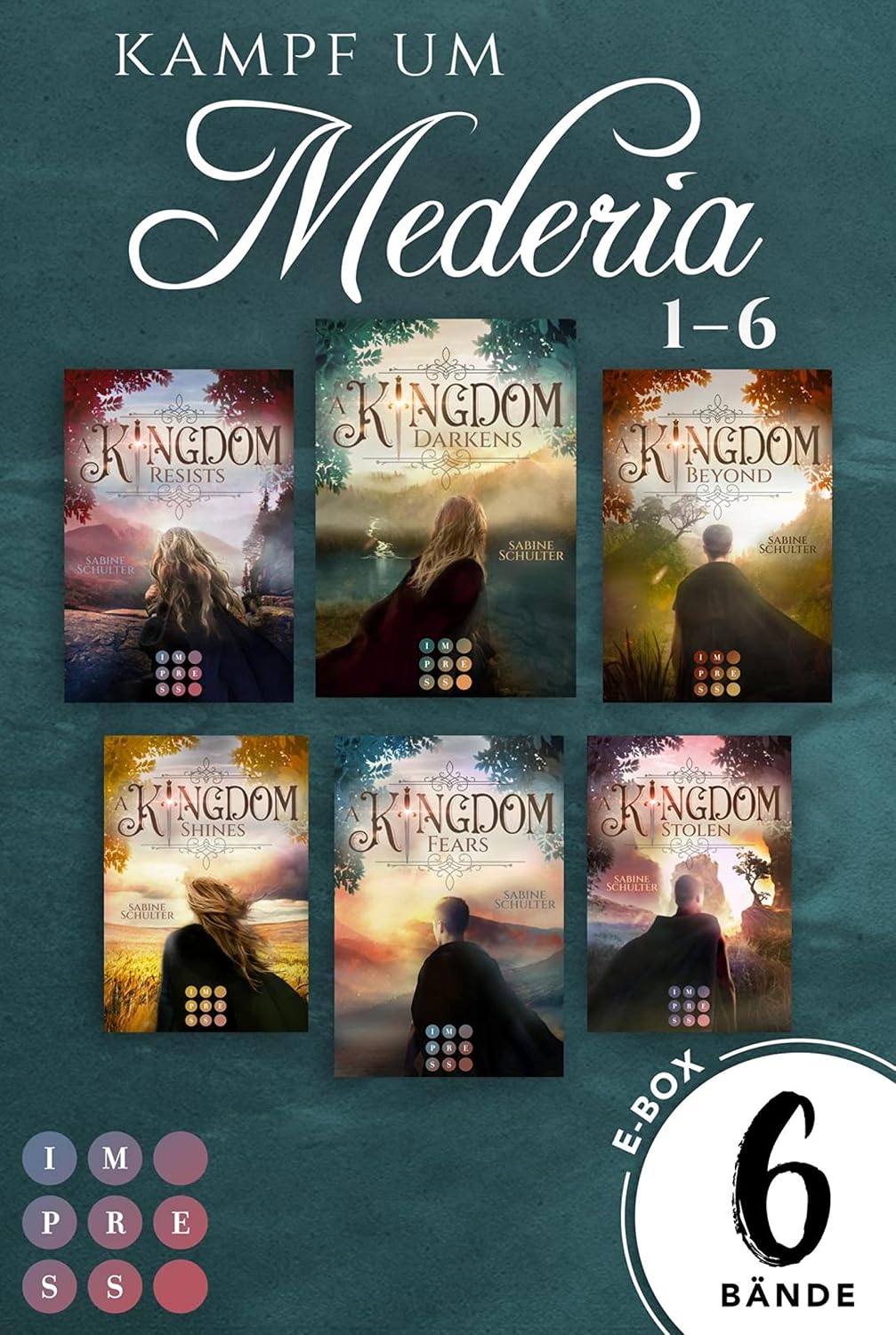Kampf um Mederia: 6 Bände in einem MEGA-Bundle!: Königliche High Fantasy mit Drachen, Elben und Dämonen (German Edition)