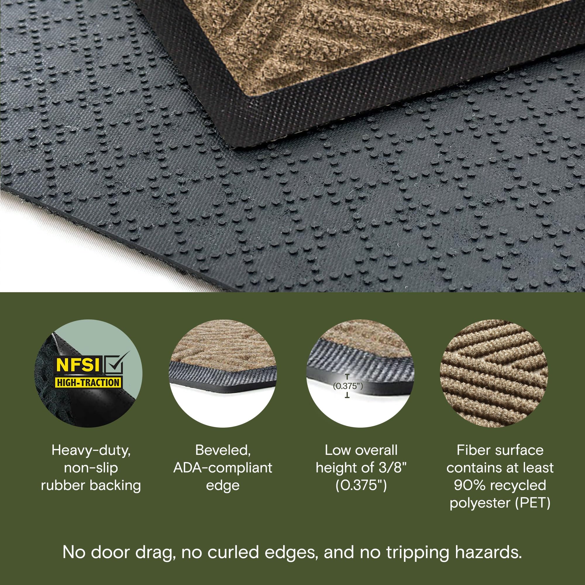 WaterHog Diamonds Front Door Mat Indoor Outdoor Entrance, All-Weather Mats — Amazon image 5