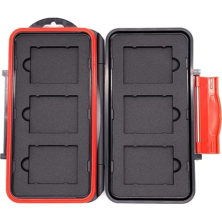 Amazon.com: Ruggard Leda Memory Card Case for 6 XQD or CFexpress Cards ...