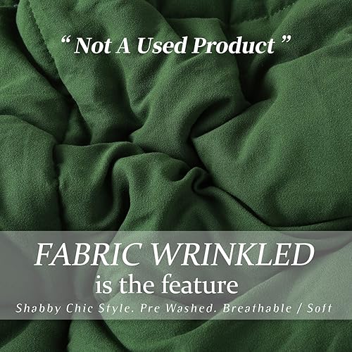 Miniatura 2 de HIG Edredón alternativo de plumón prelavado para todas las estaciones, edredón acolchado con pestañas de esquina, cosido en caja, relleno de fibra